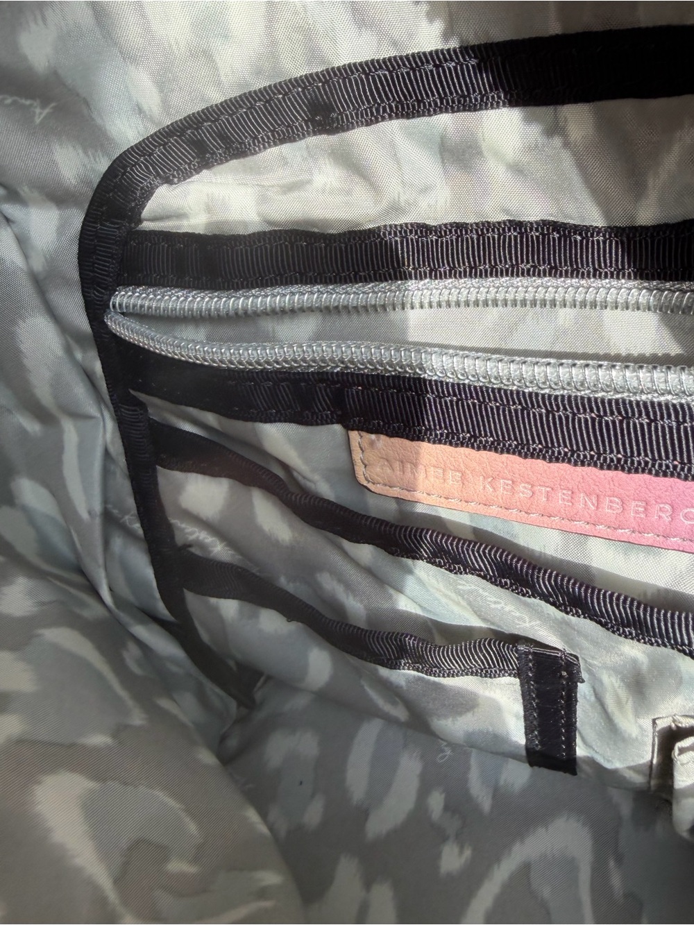 Aimee Kestenberg Pastel Gradient Leather Backpack - Pink Yellow Blue - Picture 6 of 11